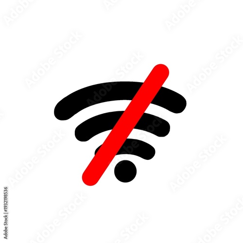 illustration of a no-signal icon
