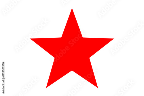 Star vector logo, alone, red star
