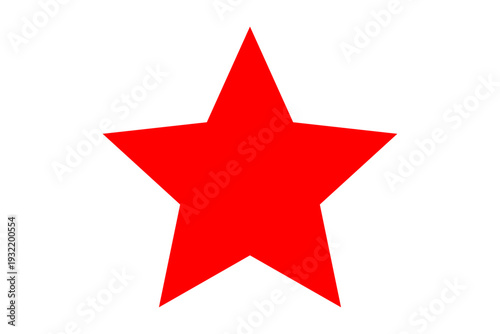 Star vector logo, alone, red star
