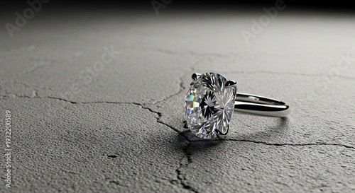 A striking visual contrast between a luxurious object and a raw, unadorned surface, symbolizing stark financial disparity, austerity, understated, dull