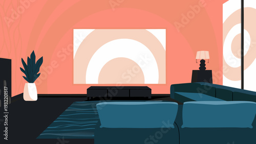 Layered terracotta and cream forms with soft depth. Trend-forward wall art perfect for living rooms, boho interiors, and warm modern decor.