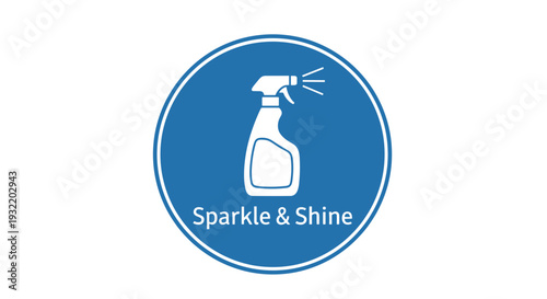 Cleaning Spray Bottle Icon Graphic Design.