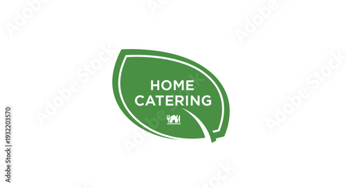 Green Leaf Logo with Home Catering.