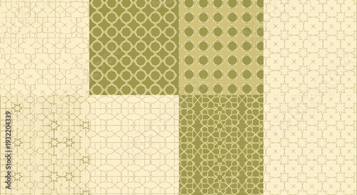 Geometric pattern collection seamless design elements for backgrounds and design