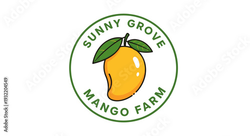 Mango Fruit Logo Design Element 1.