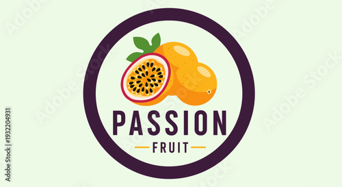 Passion Fruit Logo Design.