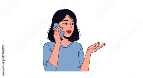 Woman Talking on Mobile Phone.