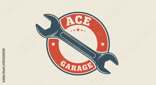 Wrench Logo Design for Garage Service.