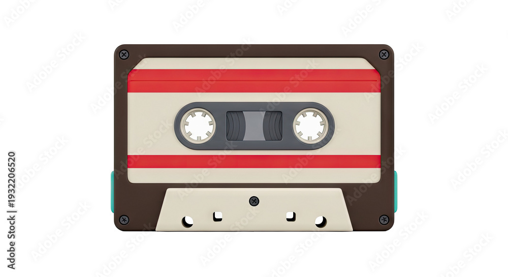 Naklejka premium Retro Audio Cassette Tape