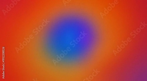 Vibrant Orange and Blue Radial Glow Abstract Background Design