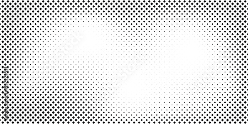 Elegant Squared halftone texture background. Black and white square pixels. Abstract glitchy 8 bit video game backdrop. dynamic background design