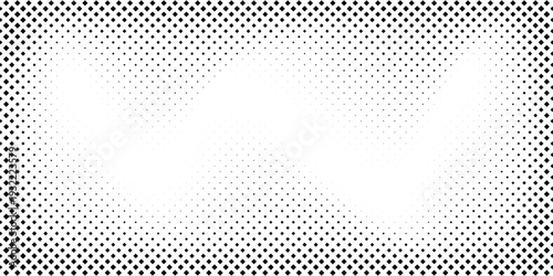 Futuristic Squared halftone texture background. Black and white square pixels. Abstract glitchy 8 bit video game backdrop. vector creative background
