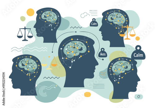 Human Brains and Mental States Illustrated.