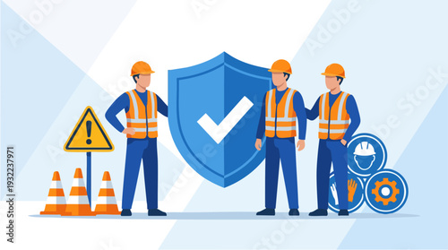 Construction Workers Safety and Security Shield.