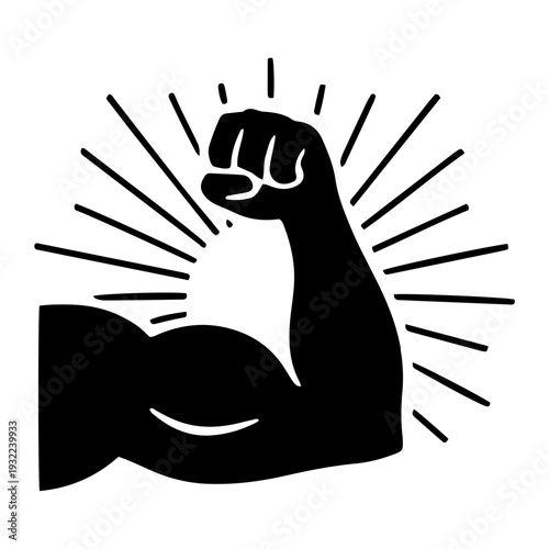 Power Performance Strength Solid Icon