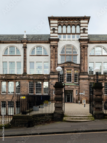 Former Boroughmuir High School building located in the Viewforth area, Edinburgh, Scotland, United Kingdom