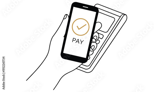 Mobile payment being made using a smartphone and card reader for a seamless transaction experience.