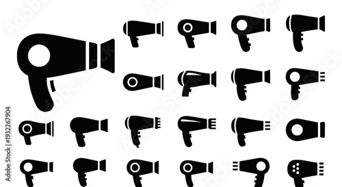 Collection of Various Camera Icons Displayed in Grid Formation