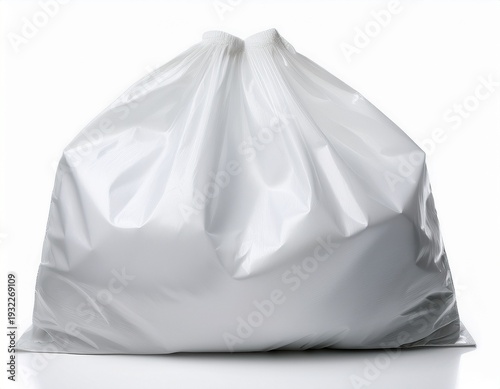 Wallpaper Mural white plasic bag isolated on white Torontodigital.ca