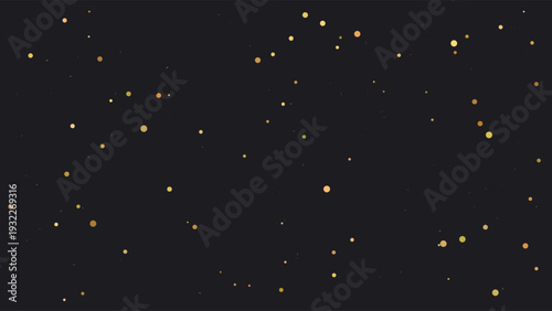 Terrazzo-inspired modern speckled stone texture with golden flecks on a dark, moody background, minimalist design, subtle lighting