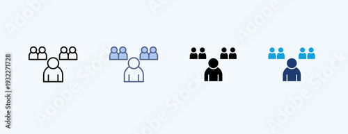 Lonelines Multiple Icon Illustration Vector
