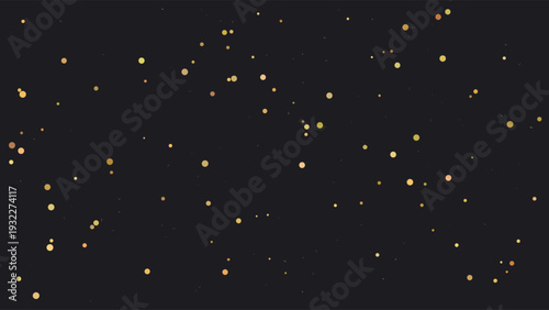 Terrazzo-inspired modern speckled stone texture with golden flecks on a dark, elegant background, minimalist design, abstract pattern