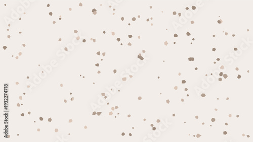 Terrazzo-inspired modern speckled stone texture with neutral tones and scattered particles, minimalist design, clean composition