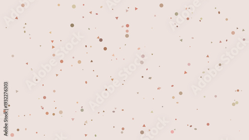 Terrazzo-inspired speckled stone texture with pastel confetti-like dots scattered on a clean, minimalist background, soft colors, modern design