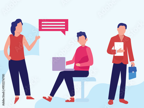 The team  is working online