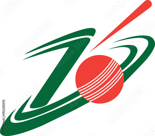 Orbit Cricket Ball Logo Sports Motion