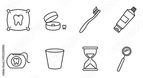 Tooth pillow vector design represents dentistry care for a healthy mouth and teeth