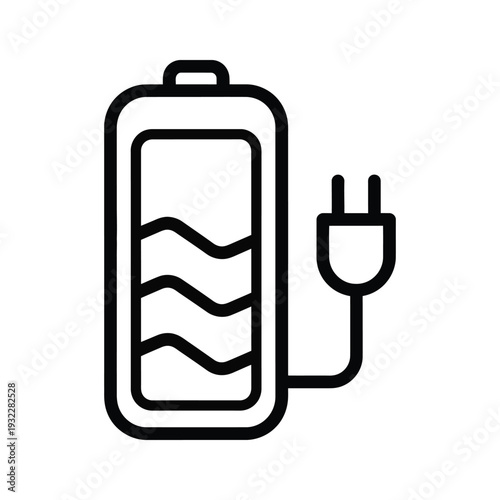 Battery Charging Icon Power Concept