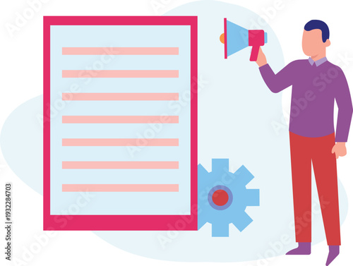 A boy is asking at document.