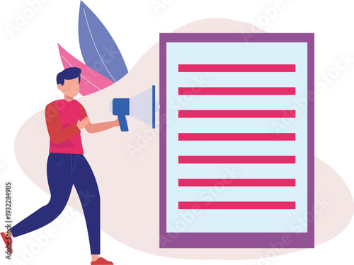 A boy is looking at document