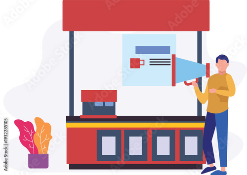 Coffee shop marketing.