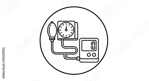 blood pressure monitor icon