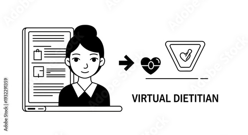 Virtual dietitian online health consultation