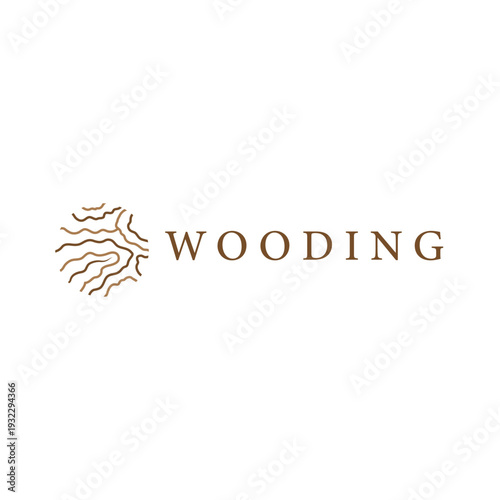 Modern Carpenter Logo Abstract Line Design for Wood Craft Company