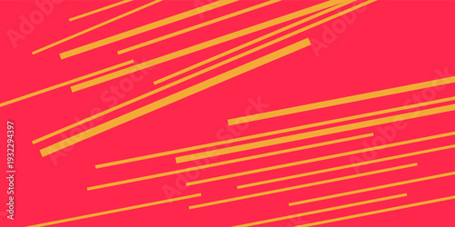 Comic book speed red yellow color lines isolated on background stripe and radial effect style for manga speed frame, superhero action, explosion background. Vector Illustration