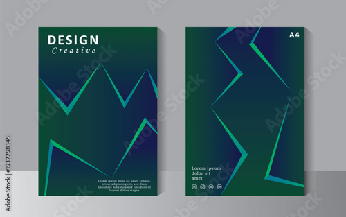 Business brochure design template with abstract design, A4 size template can use for Cover design, Annual report, company Profile Cover, Booklet and Catalog Cover. Vector eps 10