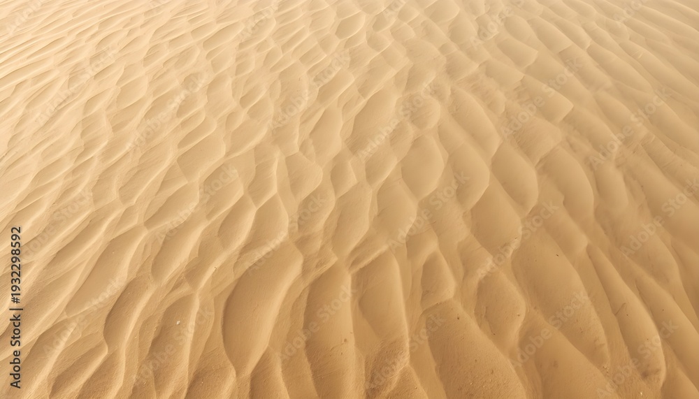 Fototapeta premium Soft Sand Dune Texture With Wind Patterns Beige Desert Background