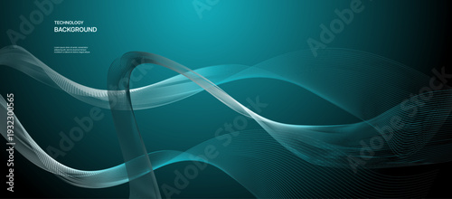 Cyber data stream background with abstract neural connections and luminous tech particles for innovation branding