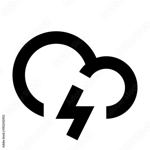 thunder cloud icon