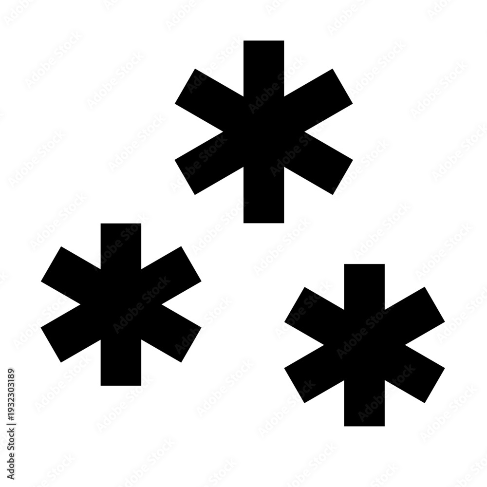 Fototapeta premium snowfall vector icon