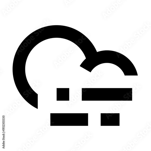 Cloud with Wind Icon