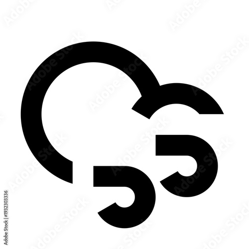 Windy Cloud Icon