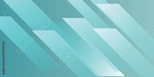 Abstract background with teal blue diagonal geometric shapes and layered gradients eps10