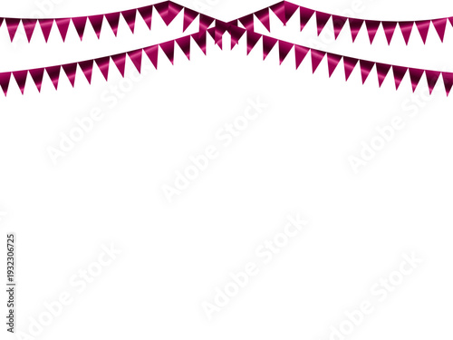 ガーランド三角、曲線、12マゼンタF5