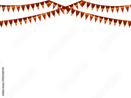 ガーランド三角、曲線、9オレンジF5