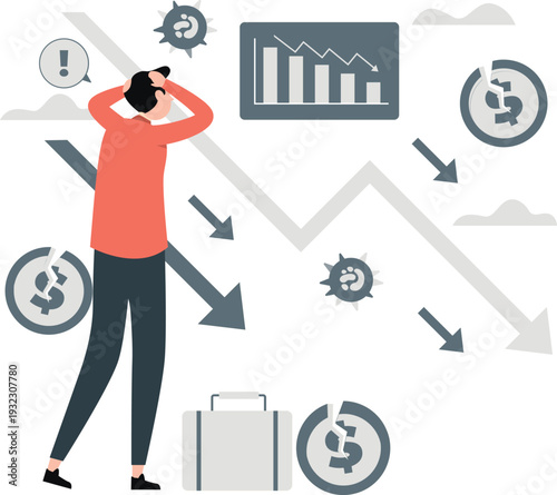 The boy is losing his business.